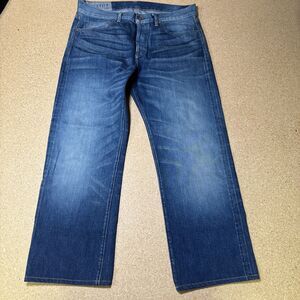 Elizabeth and James Selvedge Slim Jean in Dry Worn Indigo 34x28 Made In USA